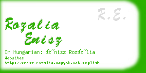 rozalia enisz business card